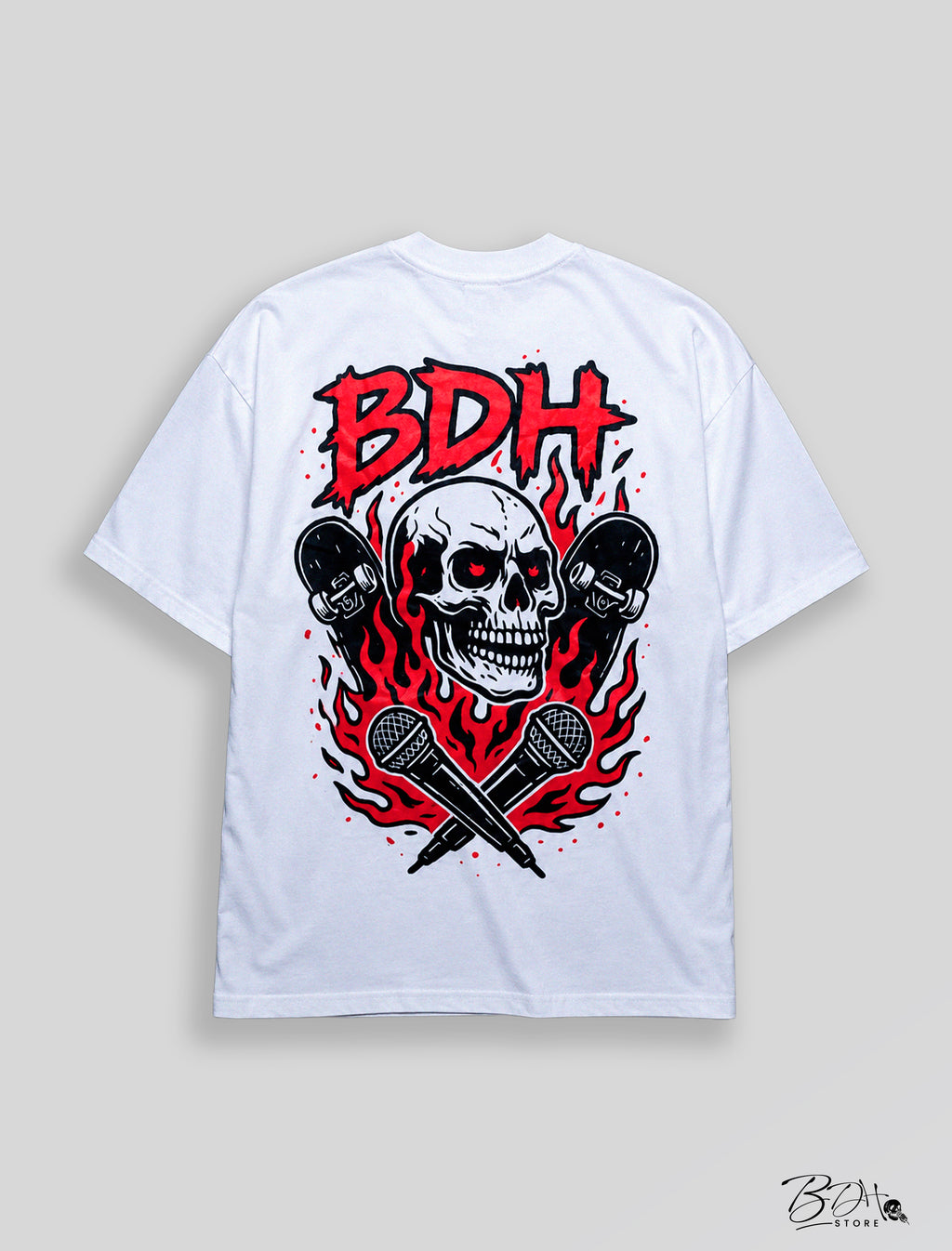 Oversized Bdh Skull White