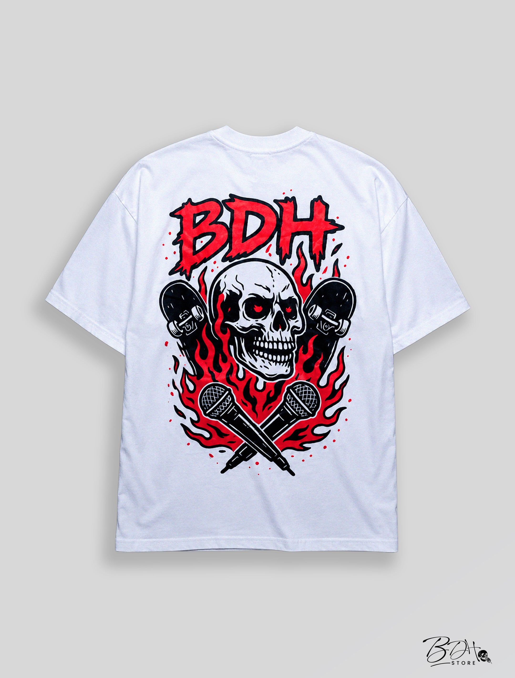 Oversized Bdh Skull White