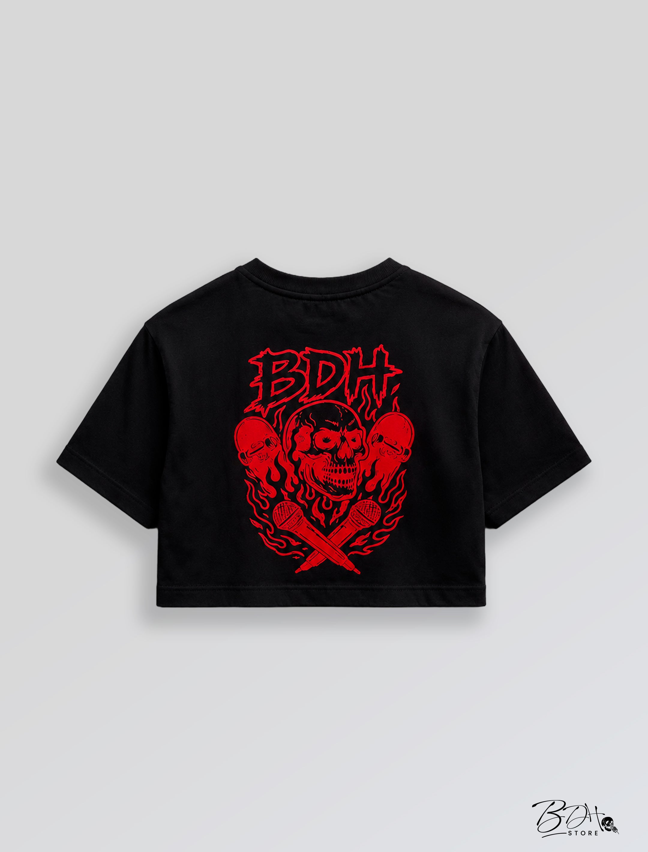 Cropped Skull Black