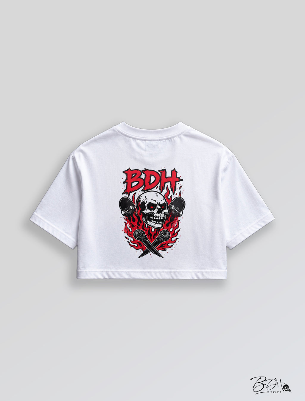 Cropped Skull White