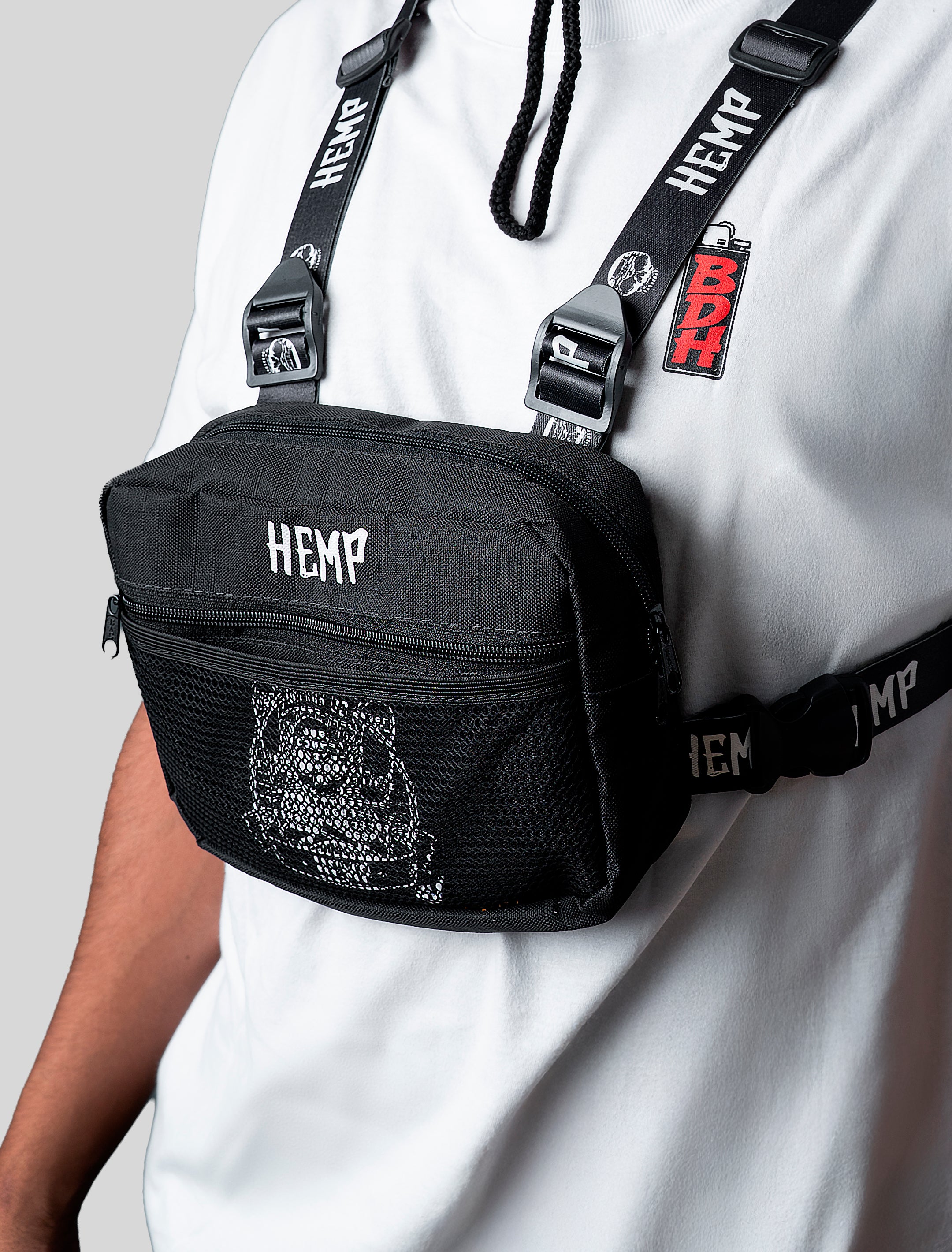 Chest Bag Hemp Black