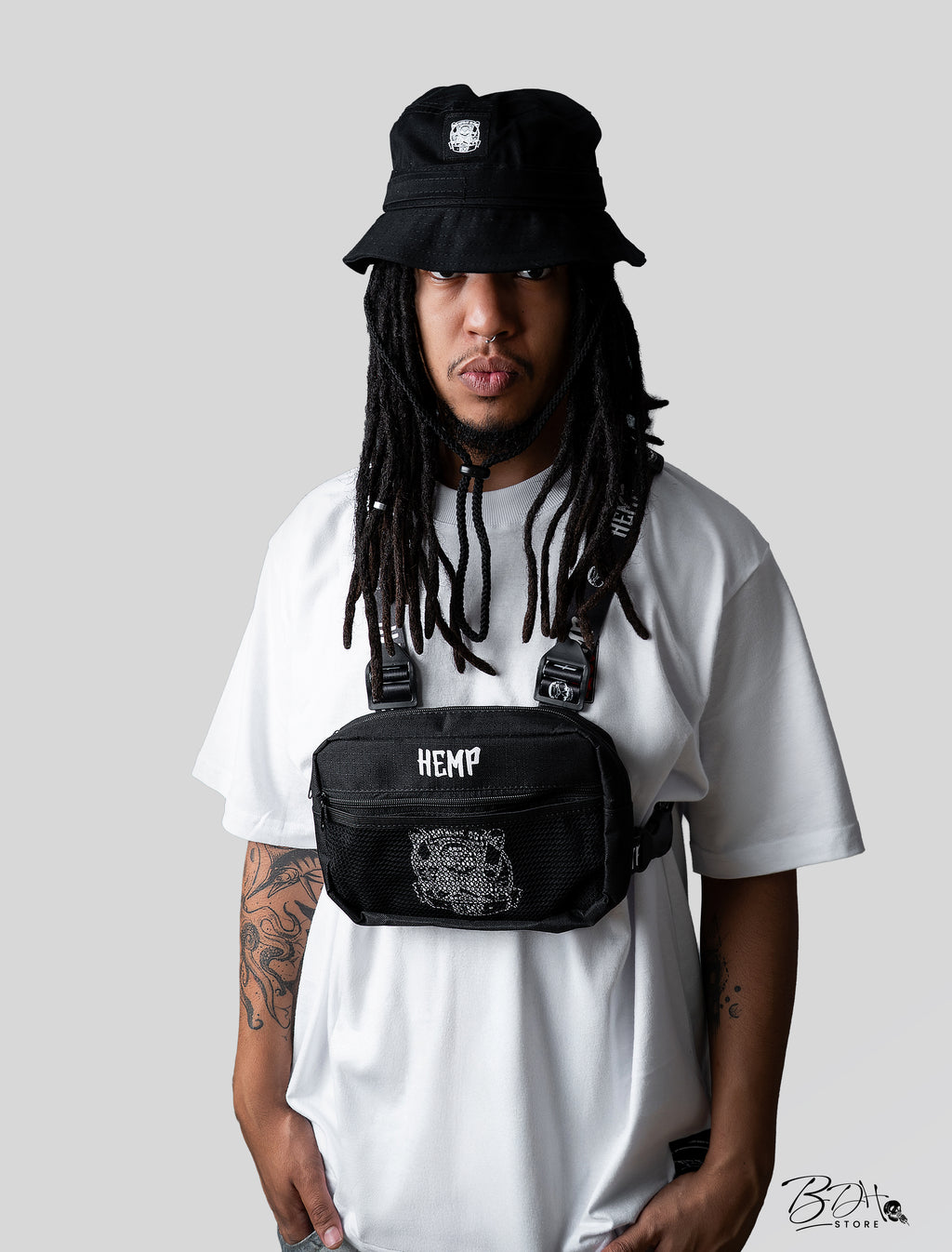 Chest Bag Hemp Black