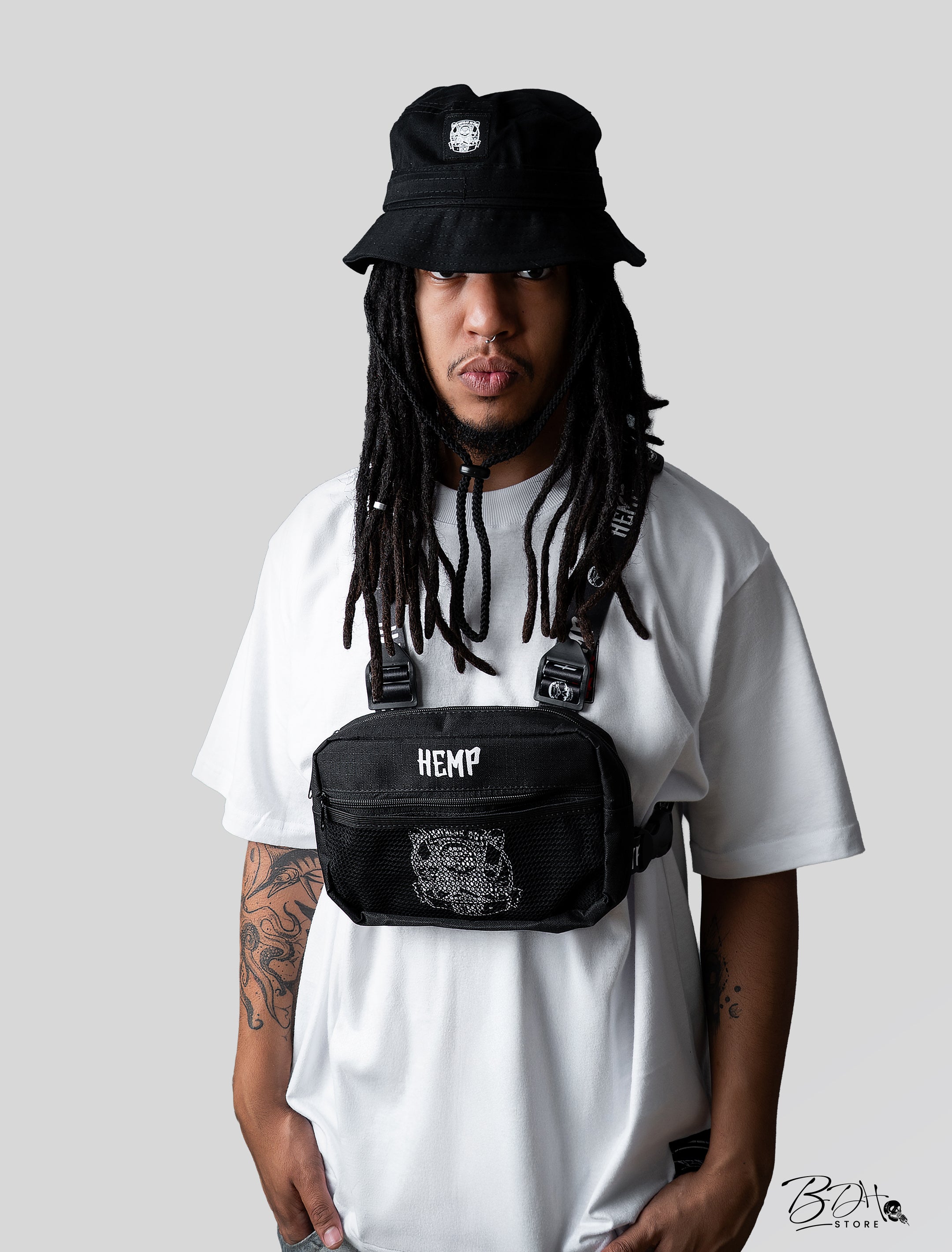 Chest Bag Hemp Black