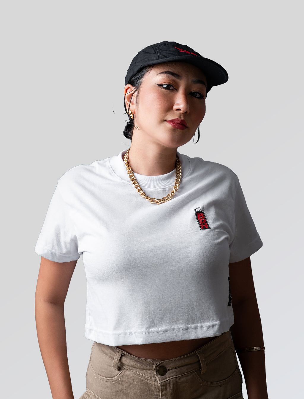Cropped Skull White